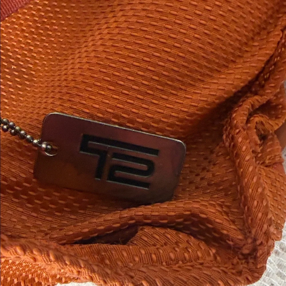 Tumi orange multiple zipper crossbody bag - Picture 6 of 10